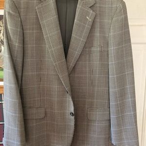 Brooks Brothers Blazer. Hounds tooth with a light blue windowpane pattern also.